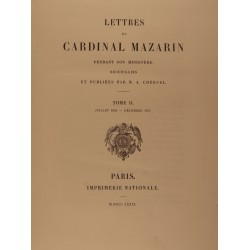 Lettres du cardinal Mazarin...