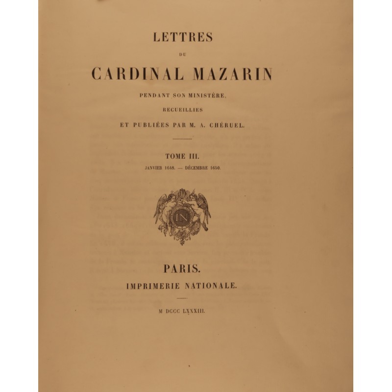 copy of Lettres du cardinal Mazarin (tome II)