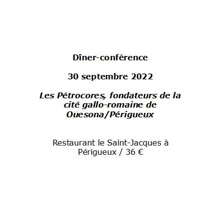 Dîner-conférence 30 septembre 2022-